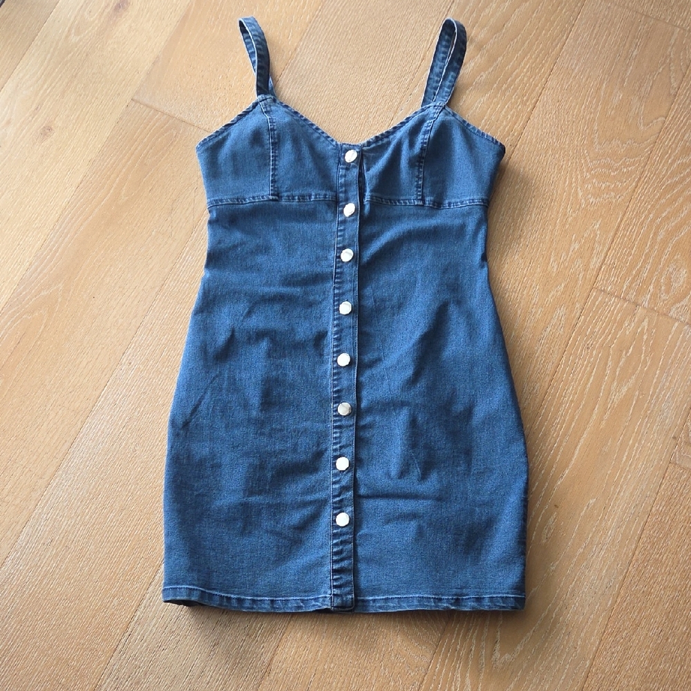 Blue Denim Mini Dress